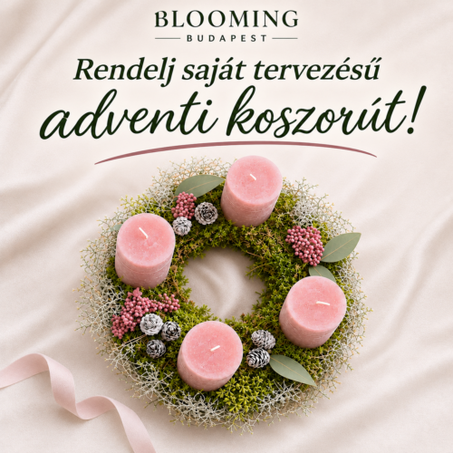 Saját tervezésű adventi koszorú